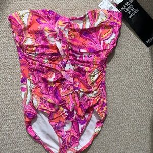 Pink with ruffle miraclesuit